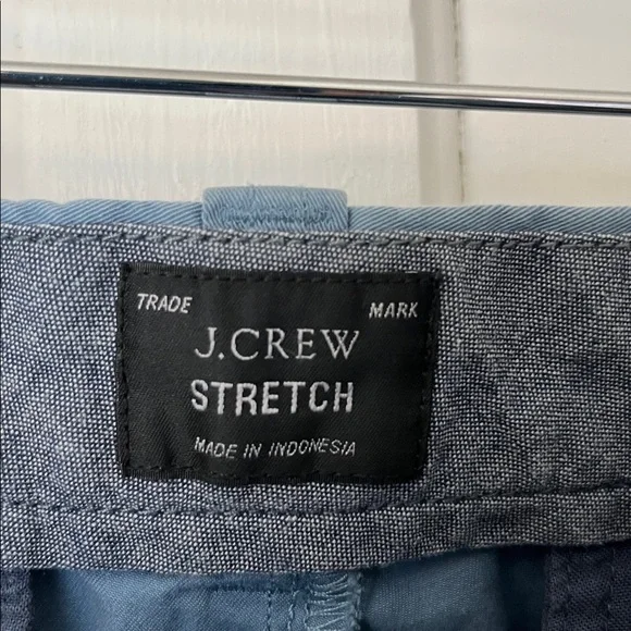 J. Crew Slate Blue Flat-Front Chino Shorts - Picture 3 of 5